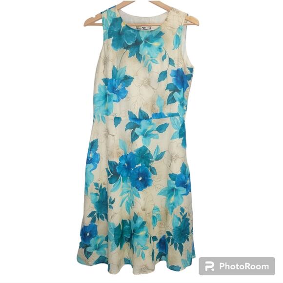 Caribbean Joe Floral Midi Dress Size medium - Picture 1 of 2